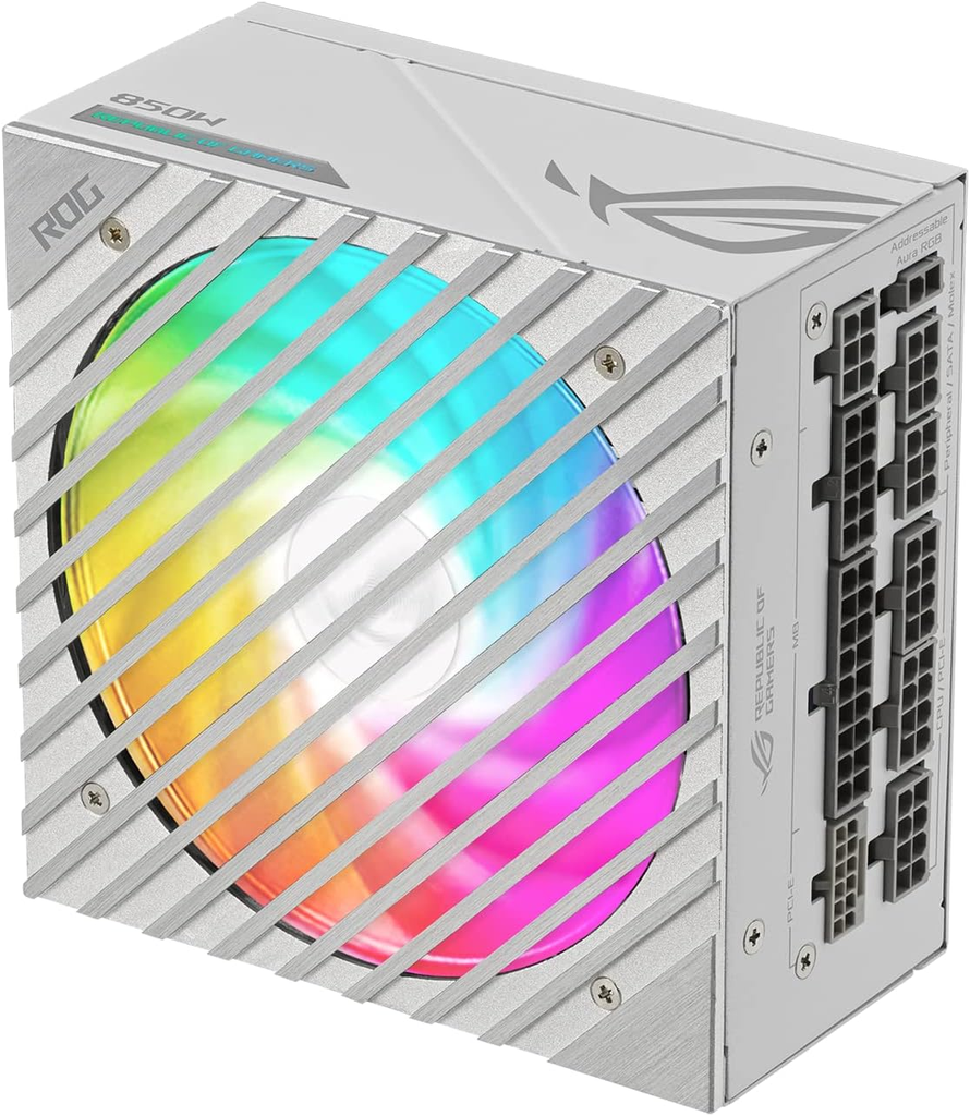 FUENTE ASUS ROG LOKI 850P SFX-L GAMING 850W PLATINIUM WHITE RGB DIRECCIONABLE  90YE00N2-B0NA00 1AÑO DE GARANTIA