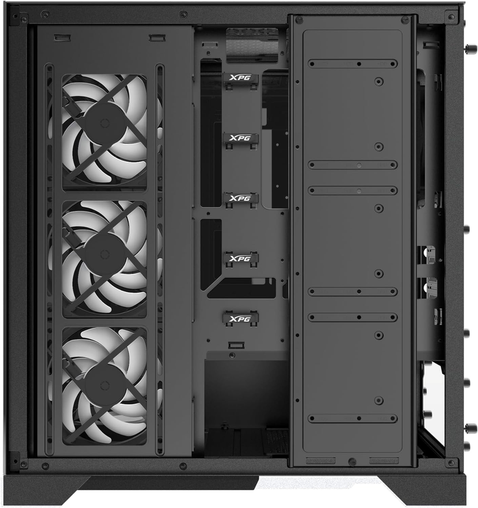 GABINETE ADATA XPG INVADER X NEGRO ARGB ATX S/FUENTE CRISTAL INVADERXMT-BKCWW 11M DE GARANTIA