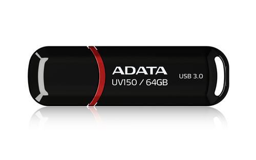 MEMORIA USB 64GB UV150 NEGRA 3.2 AUV150-64G-RBK 11M DE GARANTIA
