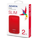 DD EXTERNO ADATA HV300 SLIM 2TB ROJO AHV300-2TU31-CRD 11M DE GARANTIA