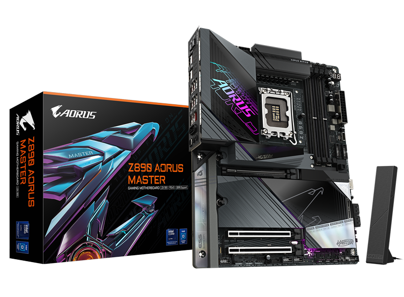MB GIGABYTE Z890 AORUS MASTER INTEL DDR5 256GB ATX Z890 AORUS MASTER 11M DE GARANTIA