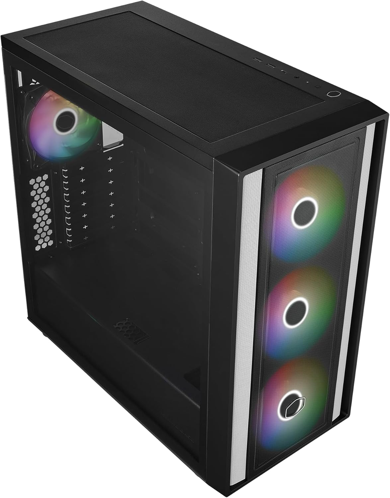 GABINETE COOLER MASTER MASTERBOX 600 NEGRO ARGB M/ATX MB600-KGNN-S00 SIN GARANTIA