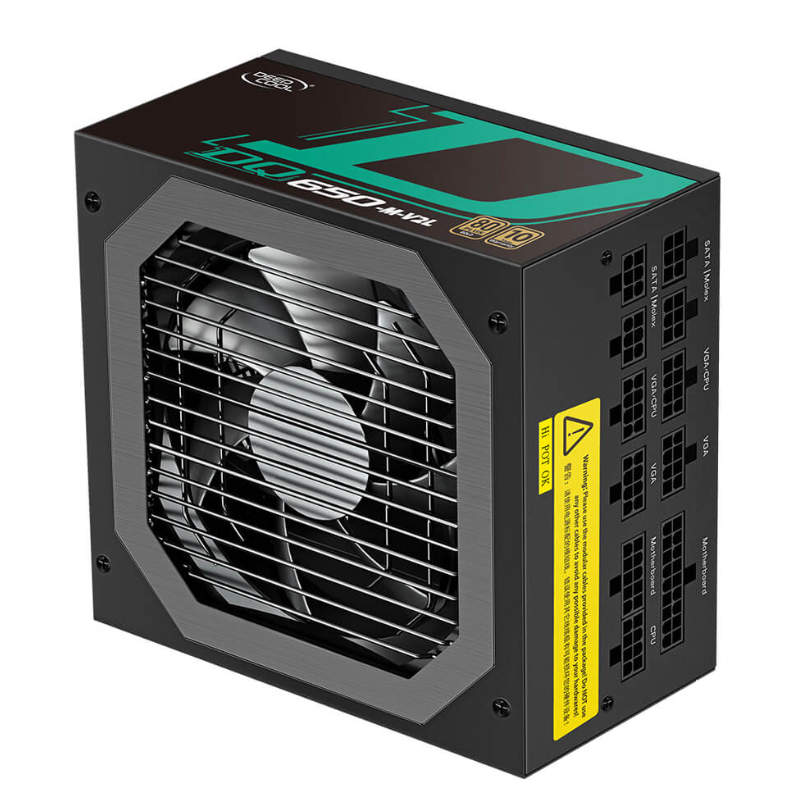 FUENTE DEEPCOOL PM650D 650W 80PLUS Gold ATX NO MODULAR R-PM650D-FA0B-US 12M DE GARANTIA