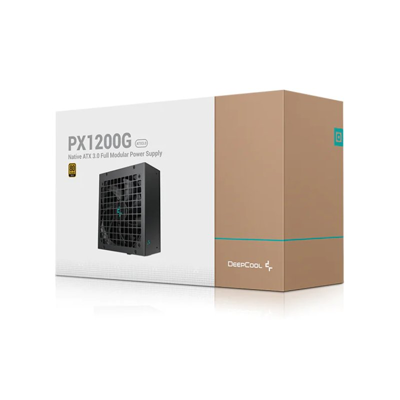 FUENTE DEEPCOOL PX1200G 1200W NEGRO 80PLUS GOLD FULL MODULAR PCIEX5.0 R-PXC00G-FC0B-US 12M DE GARANTIA