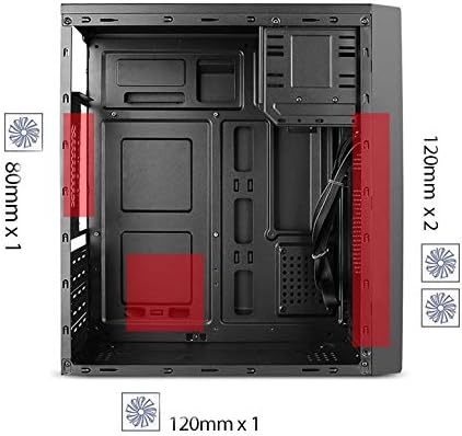 GABINETE STYLOS CUBO C/FUENTE 500W METAL NEGRO STPGAC4B 6M DE GARANTIA