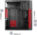 GABINETE STYLOS CUBO C/FUENTE 500W METAL NEGRO STPGAC4B 6M DE GARANTIA