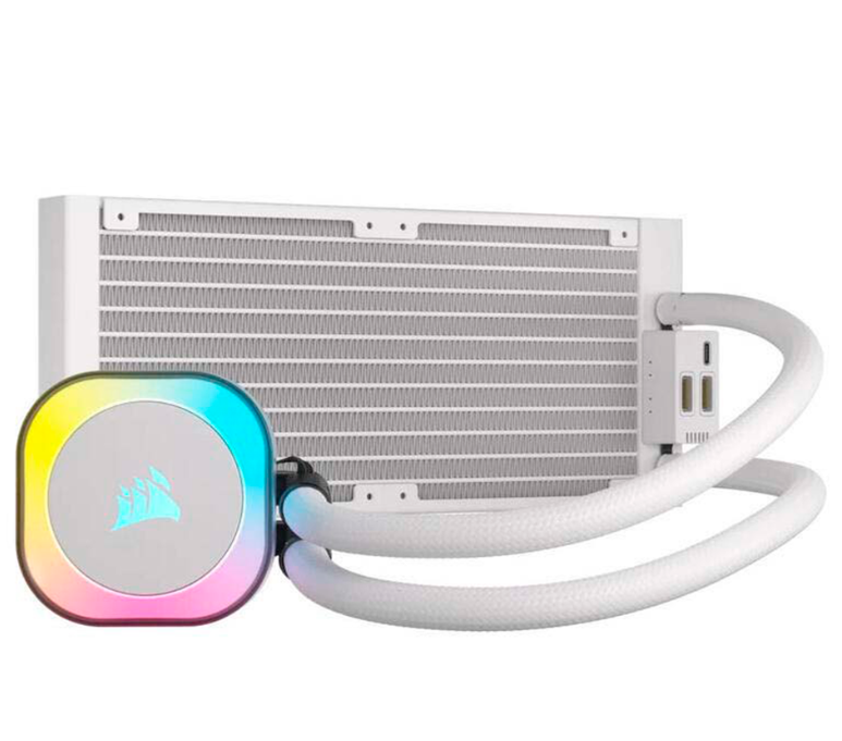 ENFRIAMIENTO CORSAIR ICUE LINK H100i 240MM RGB AIO BLANCO CW-9061005-WW 1 AÑO DE GARANTIA