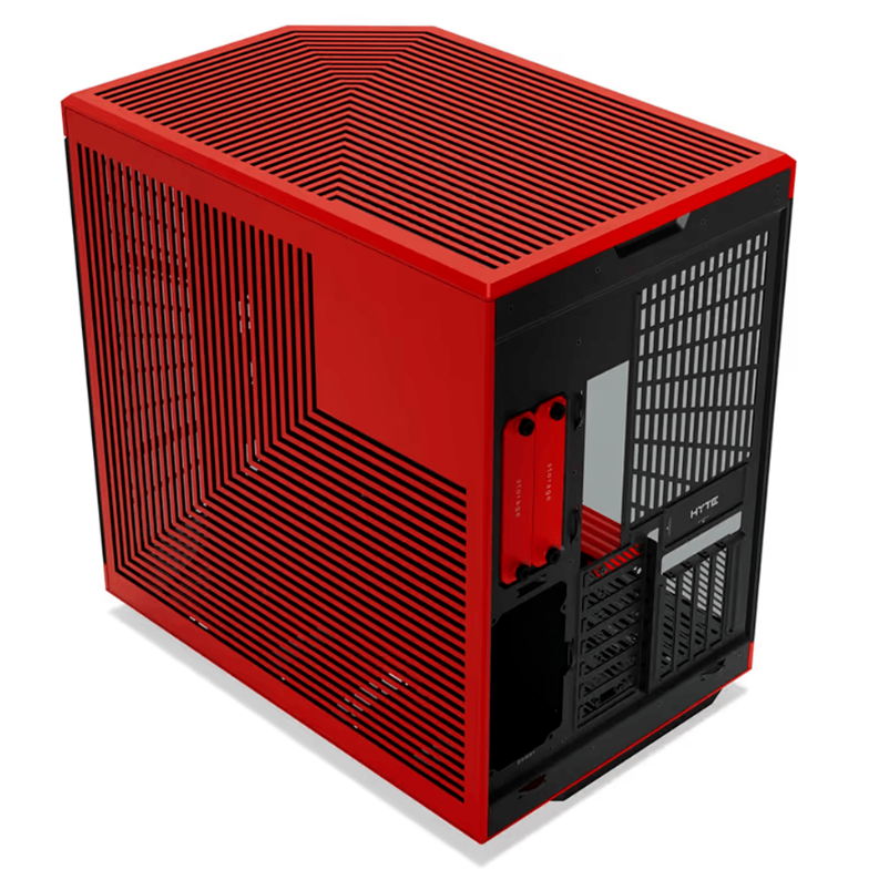 GABINETE HYTE Y70 TOUCH INFINITE EATX S/FUENTE CRISTAL NEGRO/ROJO CS-HYTE-Y70TI-RB 11M DE GARANTIA