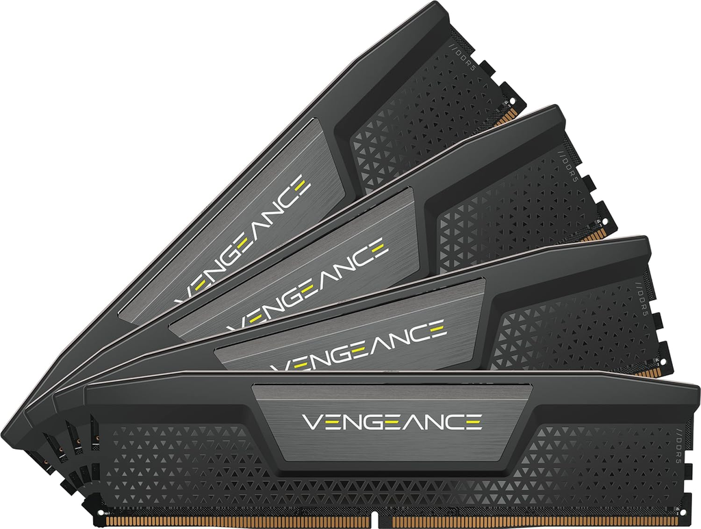 RAM CORSAIR DDR5 VENGEANCE 4X24 96GB 6400 NEGRO CMK96GX5M4B6400C32 11M DE GARANTIA