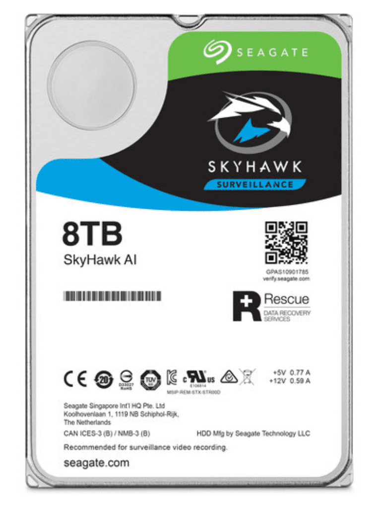 DD SEAGATE NUEVO 8TB 3.5 SKYHAWK ST8000VE001  11M DE GARANTIA