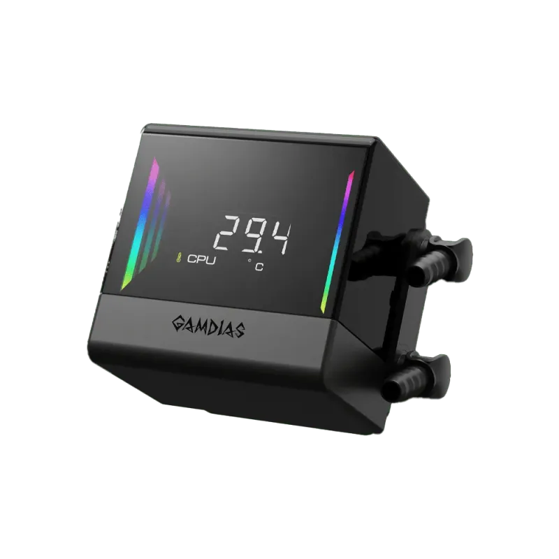ENFRIAMIENTO GAMDIAS CHIONE E4 360 NEGRO ARGB LGA1700/AM5 DIGITAL CHIONE E4-360 11M DE GARANTIA