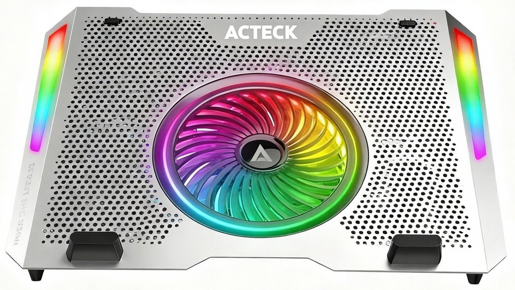 BASE ENFRIADORA ACTECK FROOST EPIC BE670 ALUMINIO + ABS 1X VENTILADOR 125 MM + 4X VENTILADORES 60 MM 2X PUERTOS USB RGB AC-940764 03M DE GARANTIA