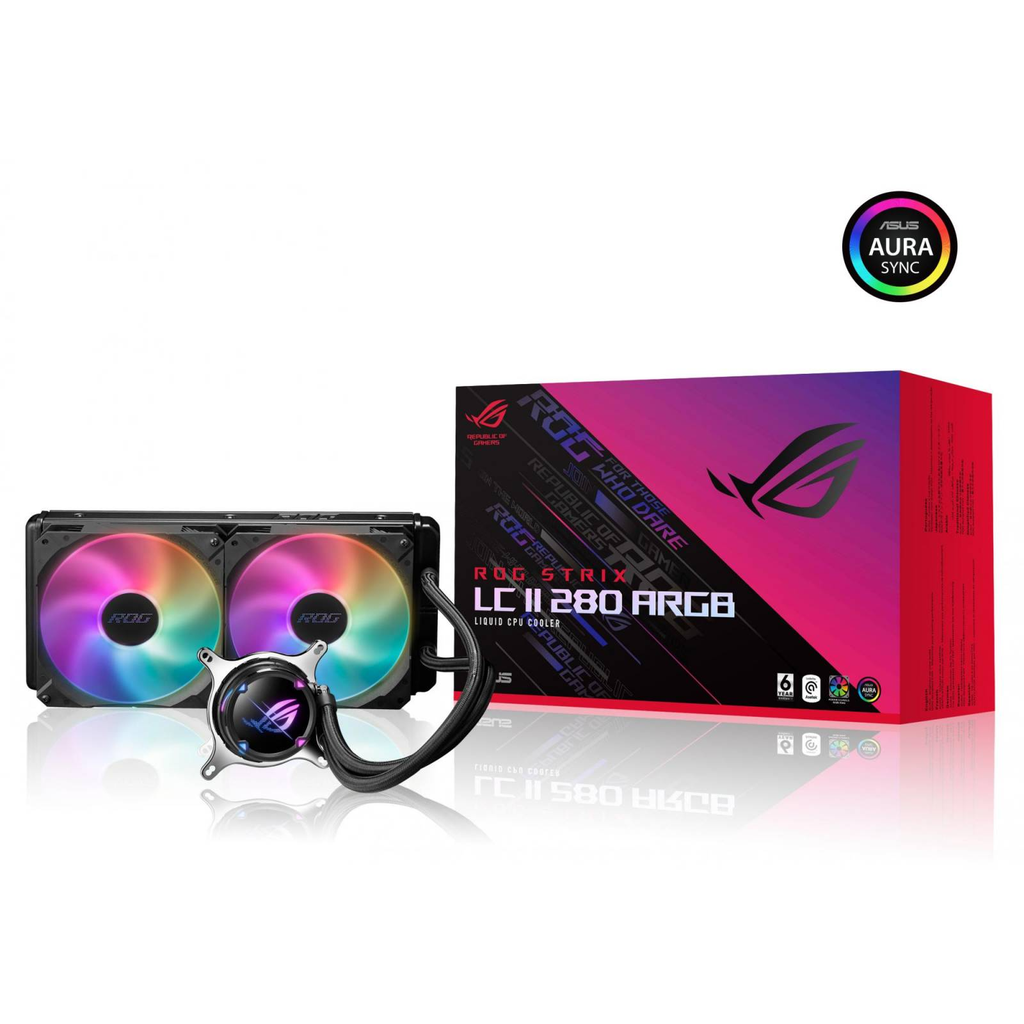 ENFRIAMENTO LIQUIDO ASUS ROG STRIX LC II 280 ARGB NEGRO 90RC00C1-M0AAY0 1 AÑO DE GARANTIA