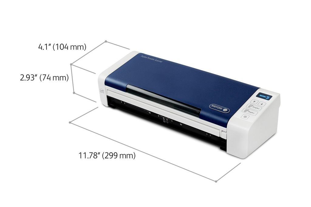 ESCANER XEROX XDS-P DUPLEX PORTABLE AZUL/BLANCO 600x600DPI USB 100N03261 DIRECTO CON FABRICANTE