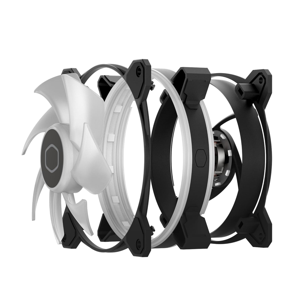 VENTILADOR COOLER MASTER MASTERFAN MF120 HALO NEGRO 120MM 2050RPM ARGB MFL-B2DN-21NP2-R2 3M DE GARANTIA