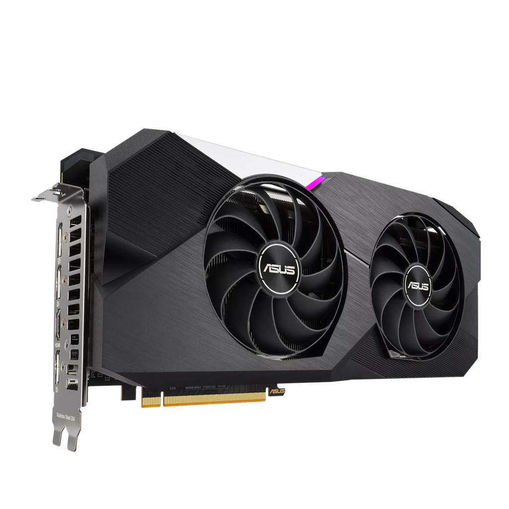 TVIDEO ASUS RX 6750XT DUAL RADEON OC 12GB DDR6 DUAL-RX6750XT-O12G 1AÑO DE GARANTIA
