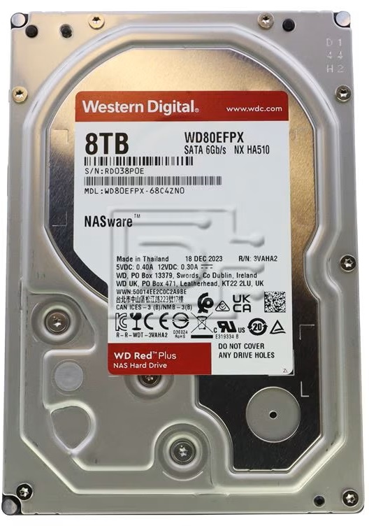 DD WD NUEVO NAS 8TB 3.5" RED PLUS WD80EFPX 11M DE GARANTIA