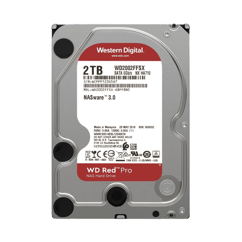 DD WD NUEVO NAS 2TB 3.5" RED PRO WD2002FFSX 11M DE GARANTIA