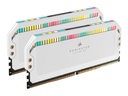 RAM CORSAIR DDR5 DOMINATOR PLATINUM 2X32 64GB 5600 BLANCO RGB CMT64GX5M2B5600C40W 1AÑO DE GARANTIA