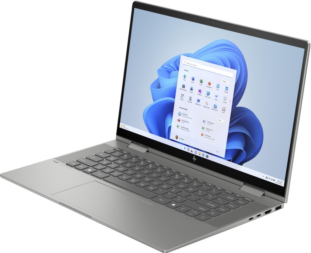 LAPTOP HP ENVY CORE ULTRA 7 155U 512GB 16GB DDR5 15.6" TOUCH SCREEN FHD TEC/ING W11H PLATA X360 2 EN 1 15-FE1082WM 9R1K0UA 11M DE GARANTIA