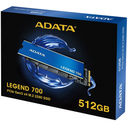 SSD ADATA LEGEND 700 512GB M.2 2000MB/1600MB ALEG-700-512GCS 11M DE GARANTIA
