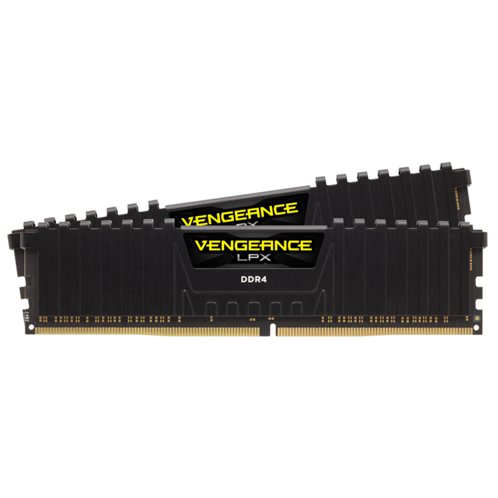 RAM CORSAIR DDR4 VENGEANCE 16GB 3200 NEGRO CMK32GX4M2E3200C16 11M DE GARANTIA