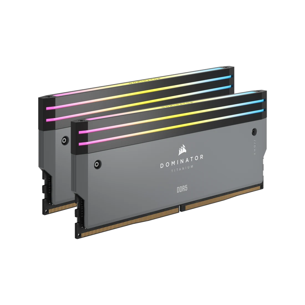 RAM CORSAIR DDR5 DOMINATOR TITANIUM 2X16 32GB 6000 GRIS RGB CMP32GX5M2B6000Z30 11M DE GARANTIA