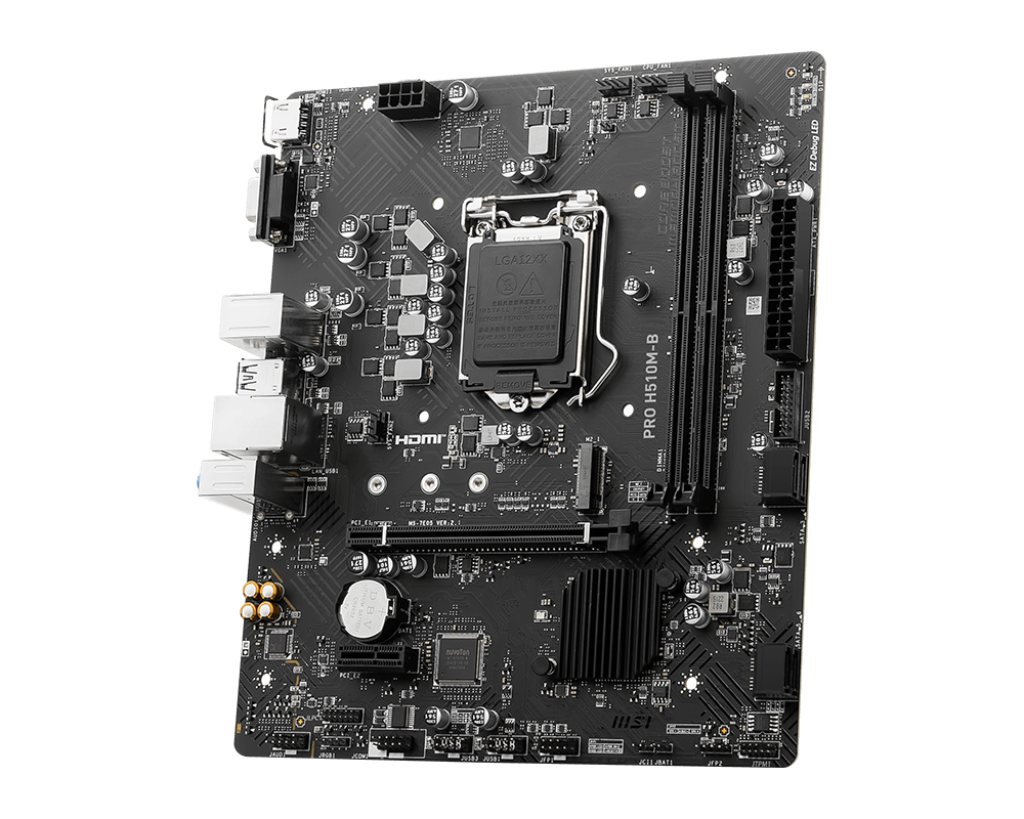 MB MSI PRO H510M-B II INTEL GEN 10 LGA1200 DDR4 64GB M-ATX PRO H510M-B II 12M DE GARANTIA