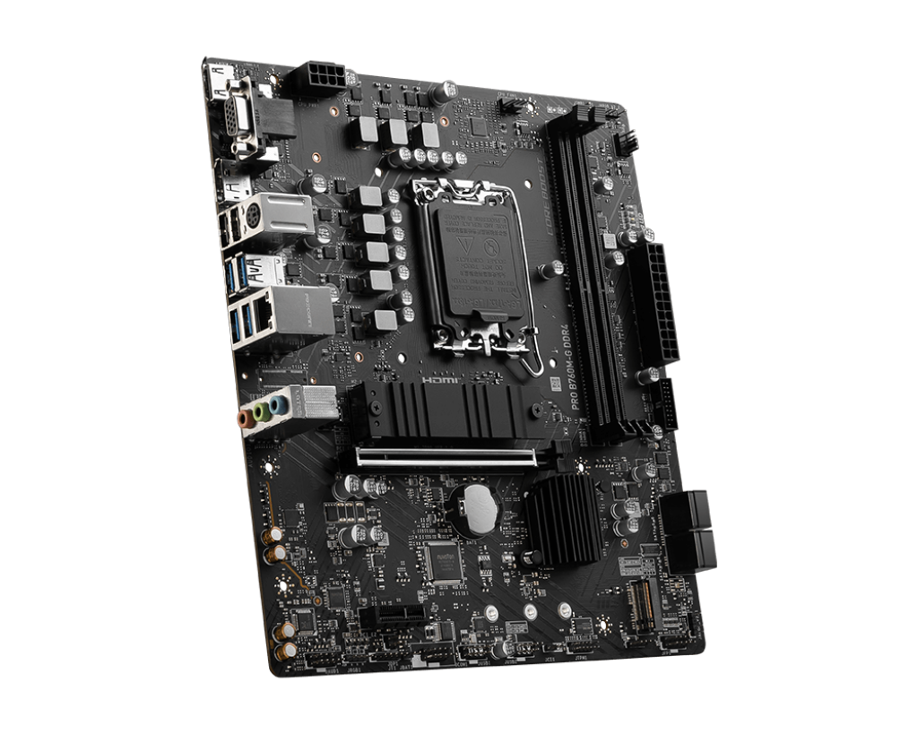 MB MSI PRO B760M-G INTEL 14VA LGA1700 DDR4 64GB M-ATX DP HDMI VGA PRO B760M-G DDR4 11M DE GARANTIA
