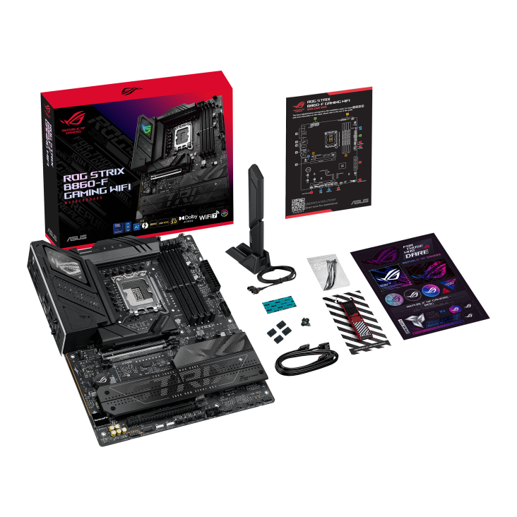 MB ASUS ROG STRIX B860-F GAMING WIFI INTEL 1851 256GB DDR5 ATX HDMI DP 90MB1JG0-M0EAY0 1 AÑO DE GARANTIA