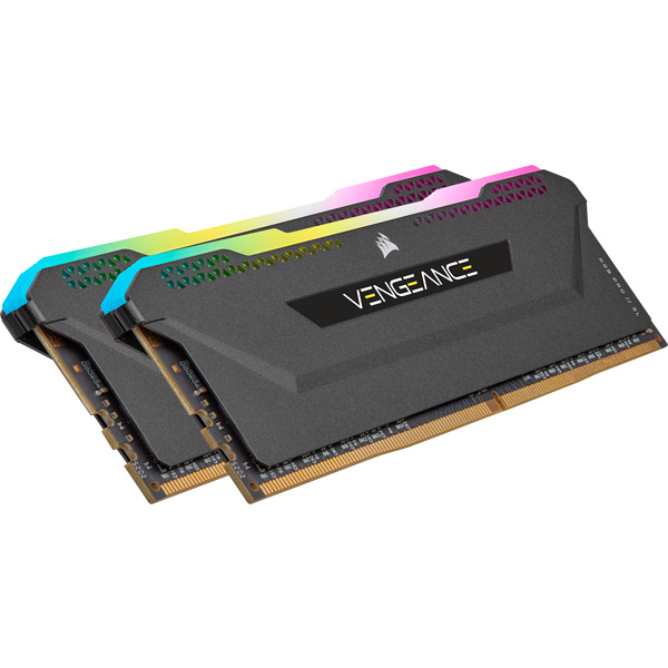 RAM CORSAIR DDR4 VENGEANCE PRO SL 2X8 16GB 3600 NEGRO RGB CMH16GX4M2D3600C18 11M DE GARANTIA