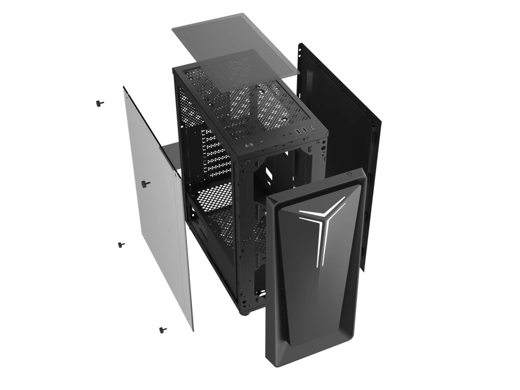 GABINETE XCASE ZEUS RGB NEGRO CRISTAL M-ATX 3VENT GGZEUS3TO-N 11M DE GARANTIA
