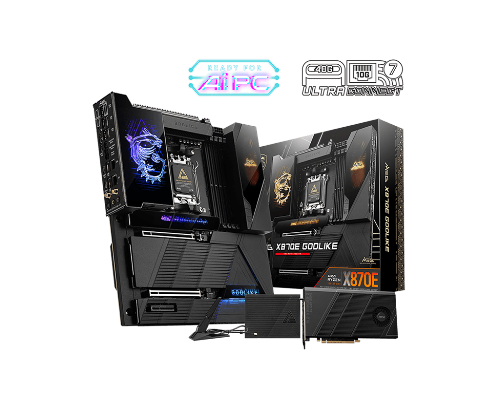 MB MSI X870E GODLIKE AMD DDR5 256GB E-ATX DP HDMI USB-C DYNAMIC DASHBOARD III  MEG X870E GODLIKE 12M DE GARANTIA