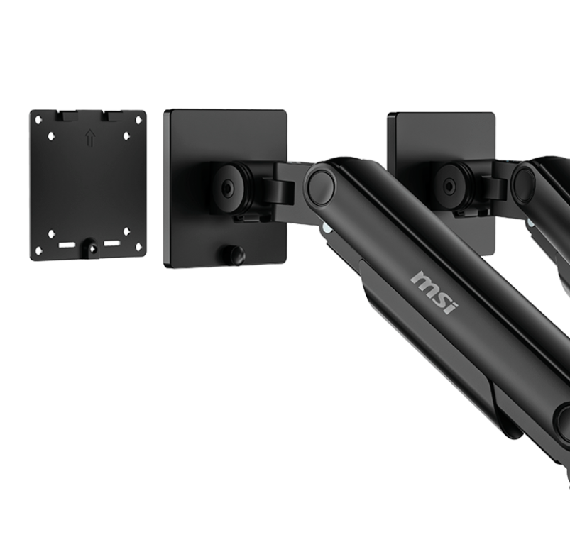 SOPORTE PARA MONITOR MSI 2MONITORES VESA 20KG HASTA 45PULGADAS MAG MT201D 06M DE GARANTIA