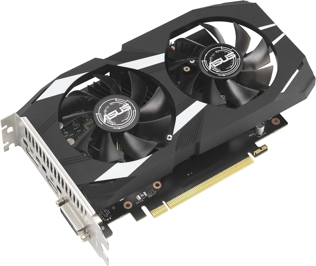 TVIDEO ASUS DUAL GEFORCE RTX3050-6G 6GB 1500MHZ  GDRR6 4.0 HDMI DP 90YV0K61-M0AA00 1AÑO DE GARANTIA