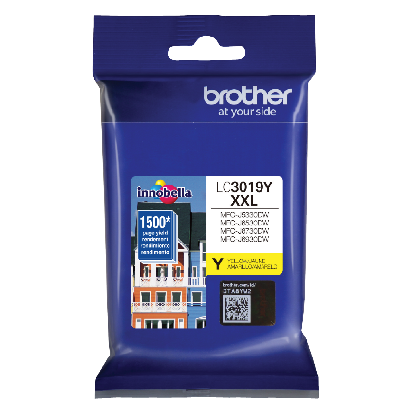 CARTUCHO BROTHER LC3019Y AMRILLO 1500 PAGINAS SIN GARANTIA