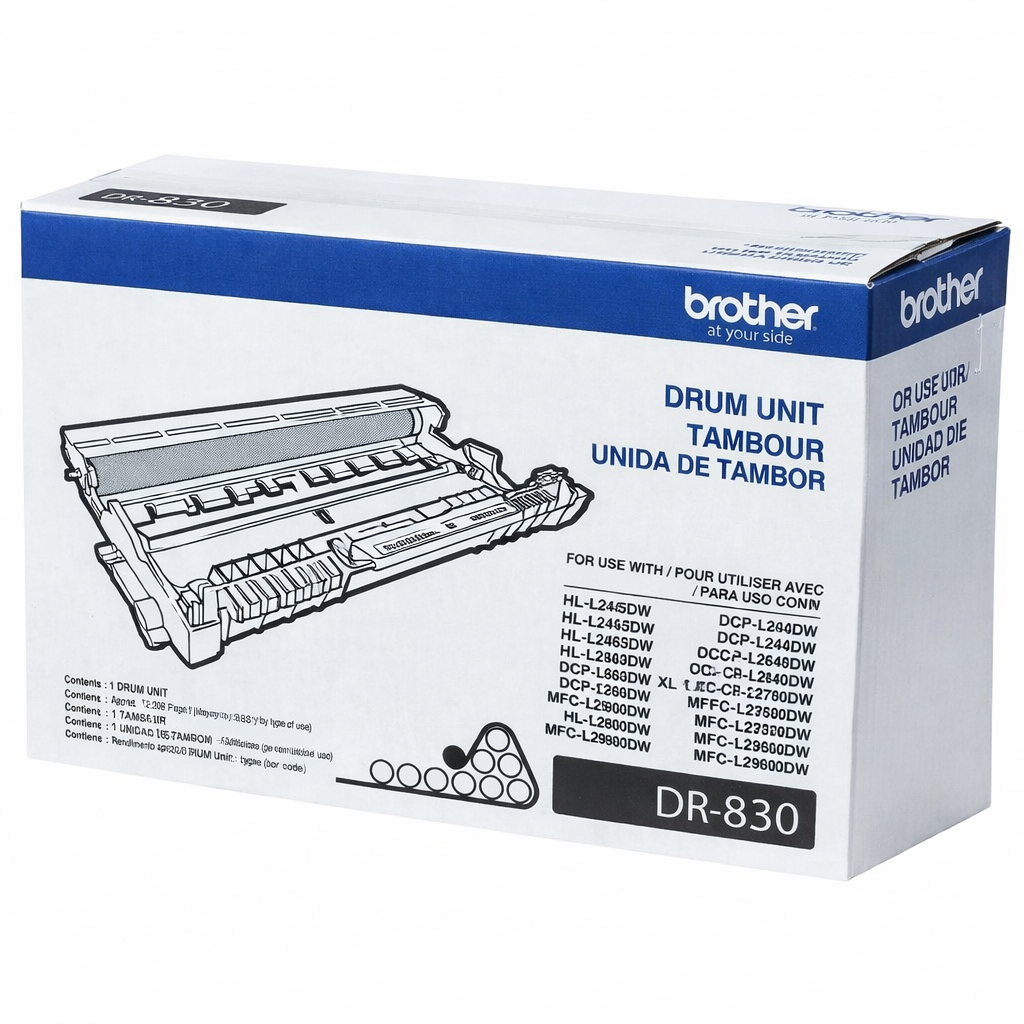 TAMBOR BROTHER DR830 NEGRO 15 000 PAGINAS DCPL2660DW GARANTIA CON EL FABRICANTE