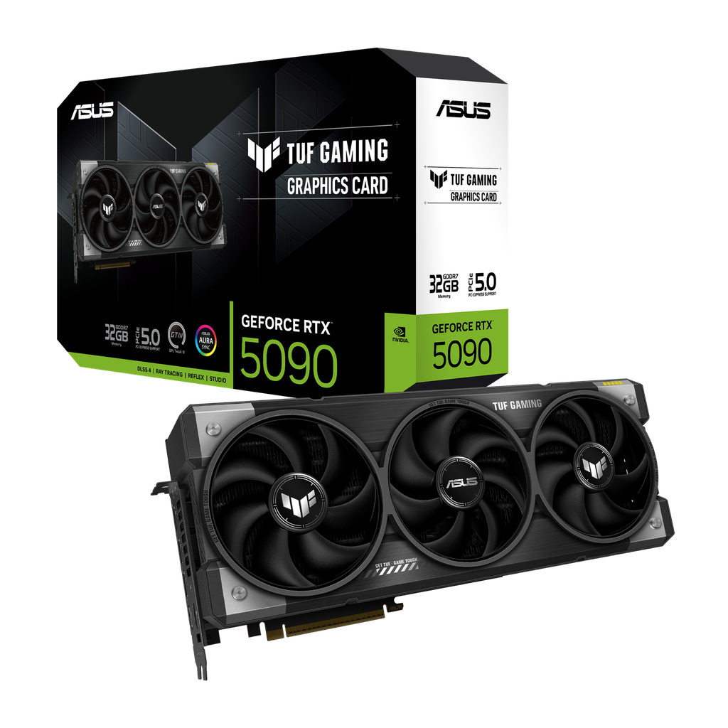 TVIDEO ASUS TUF GAMING RTX 5090 OC 32GB GDDR7 HDMI TUF-RTX5090-32G-GAMING 1AÑO DE GARANTIA