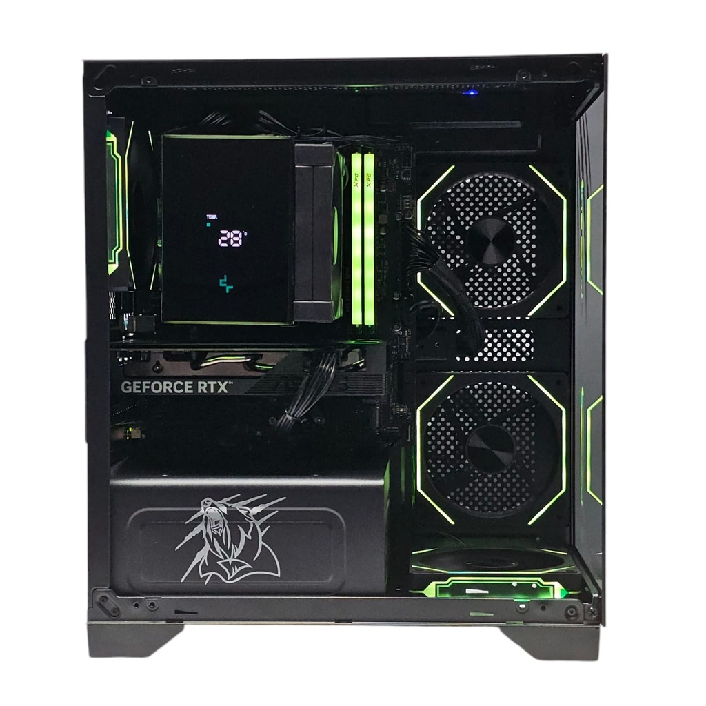 PC GAMER GRIZZLY INTEL CORE I5 12400 4.4GHZ RTX4060 32GB M.2 1TB WIFI BT PG-INTEL075 UN AÑO DE GARANTIA