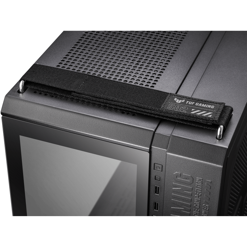 GABINETE ASUS TUF GAMING GT502 MIDTOWER ATX NEGRO CRISTAL TEMPLADO 90DC0090-B08000 SIN GARANTIA