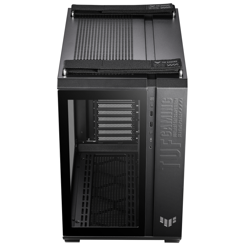 GABINETE ASUS TUF GAMING GT502 MIDTOWER ATX NEGRO CRISTAL TEMPLADO 90DC0090-B08000 SIN GARANTIA