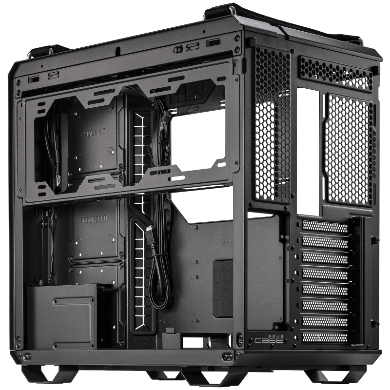 GABINETE ASUS TUF GAMING GT502 MIDTOWER ATX NEGRO CRISTAL TEMPLADO 90DC0090-B08000 SIN GARANTIA