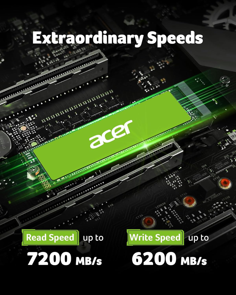 SSD ACER FA200 1TB M.2 7100/61000MB/S NVME4.0 BL.9BWWA.124 12M DE GARANTIA