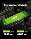 SSD ACER FA200 1TB M.2 7100/61000MB/S NVME4.0 BL.9BWWA.124 12M DE GARANTIA