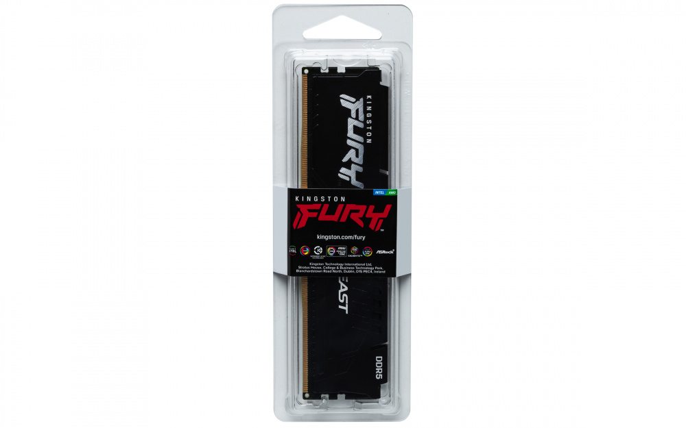 RAM KINGSTON FURY BEAST DDR5 16GB 6000 NEGRO KF560C36BBE2-16 1AÑO DE GARANTIA