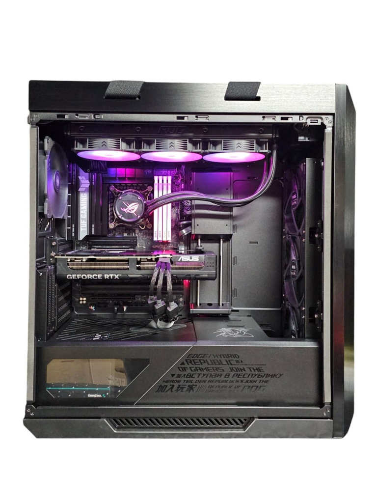 PC GAMER GRIZZLY ASUS EDITION INTEL CORE ULTRA 7 265K 5.5GHZ RTX5070TI  64GB NV3 2TB HDD 4TB WIFI BT PG-INTEL080 1 AÑO DE GARANTIA