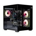GABINETE NACEB STARFALL GAMER M-ATX RGB 3VENT S/FUENTE CRISTAL NEGRO NA-0636N 11M DE GARANTIA