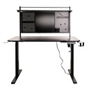 ESCRITORIO GAMER NACEB ELECTRICO NEGRO 1.74X62.5CM NA-0647 11M DE GARANTIA