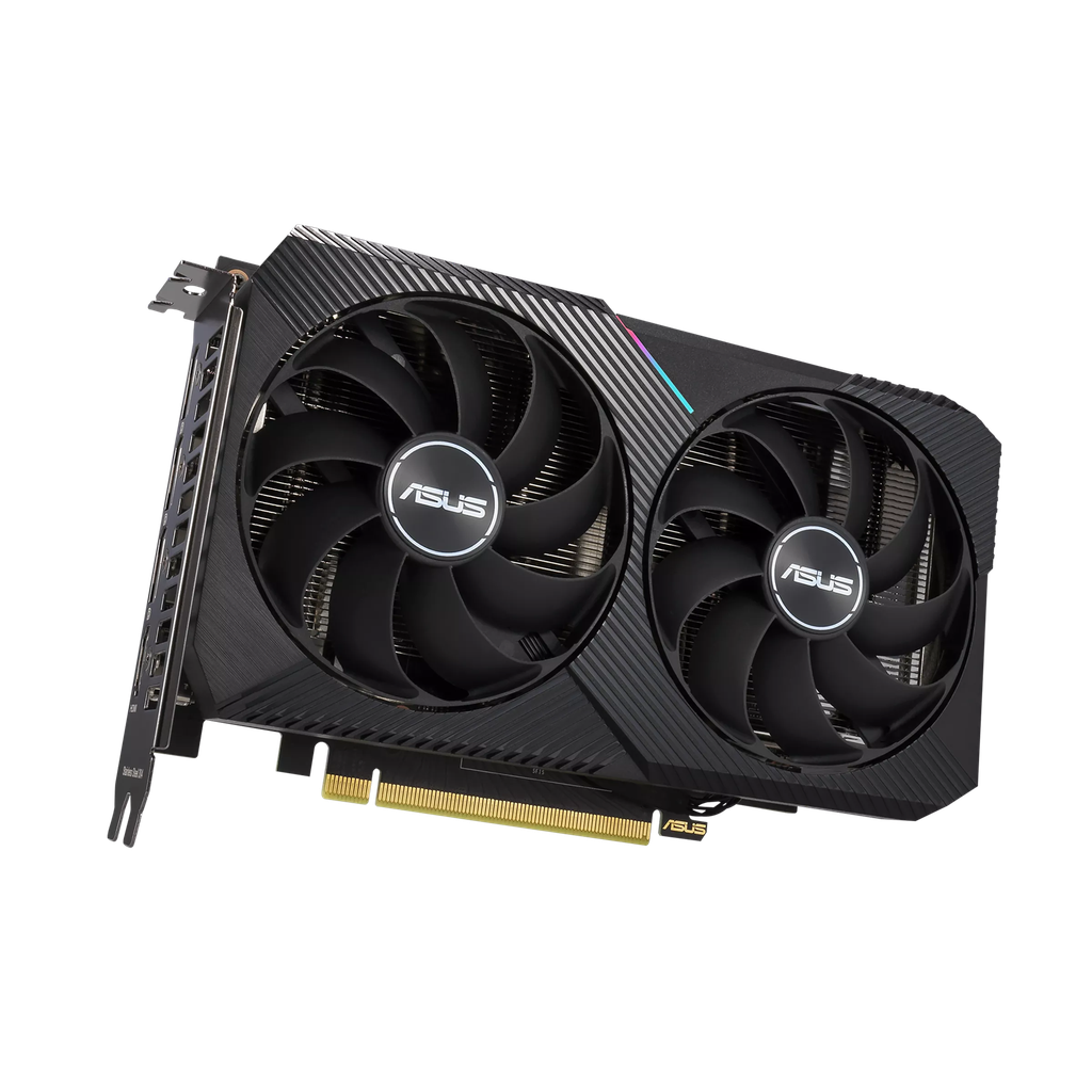 TVIDEO ASUS RTX3060 DUAL OC 12GB DDR6 HDMI DP DUAL-RTX3060-O12G-V2 1 AÑO DE GARANTIA