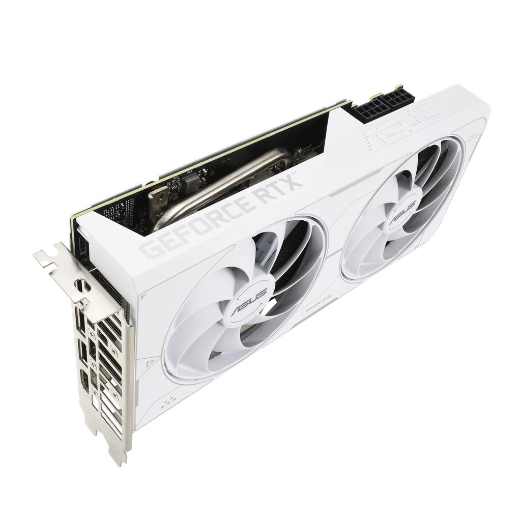 TVIDEO ASUS RTX3060 DUAL OC 8GB WHITE GDDR6 HDMI DP DUAL-RTX3060-O8G-WHITE 1 AÑO DE GARANTIA